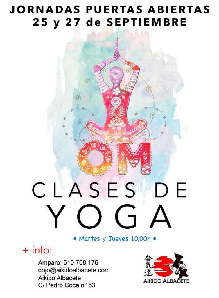 Yoga – Jornadas de puertas abiertas en Albacete